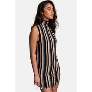 RVCA Inbound Mock Neck Jumper Dress Multicolor Size Medium New w/ Tags